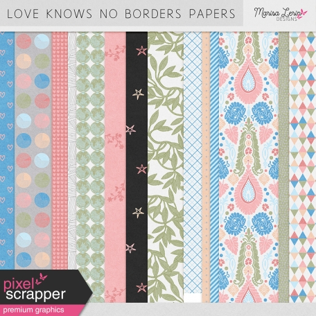 Love Knows No Borders Papers Kit