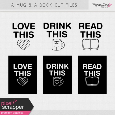 A Mug & A Book Cut Files Kit