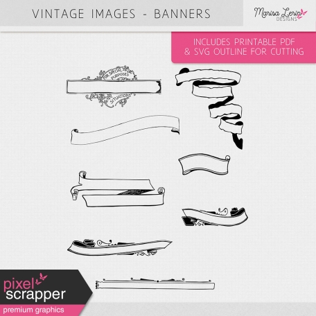 Vintage Images Kit - Banners