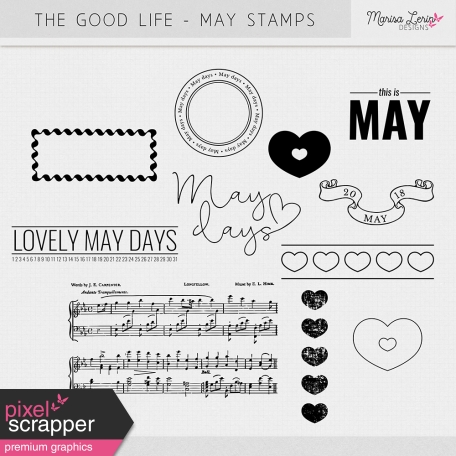 The Good Life: May Stamps Kit