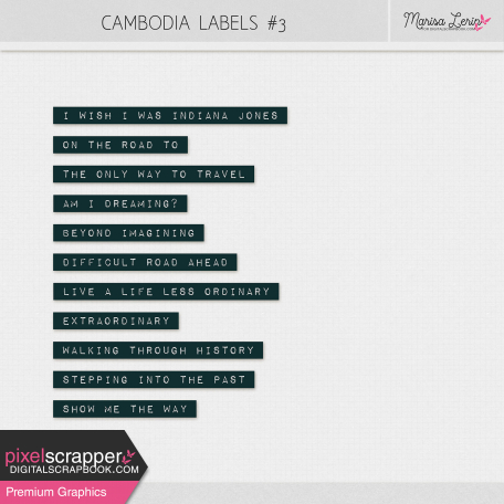 Cambodia Labels Kit #2