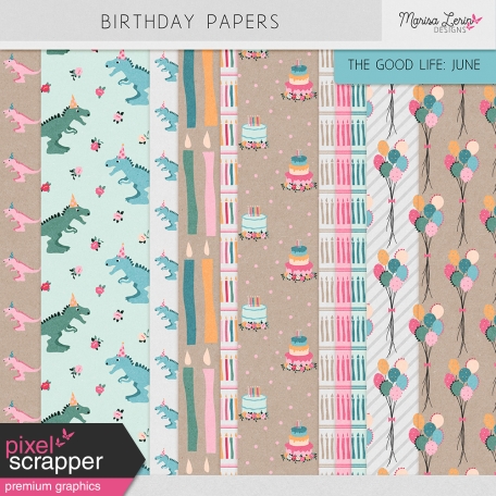 The Good Life: June Birthday Papers Kit