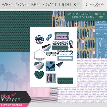 West Coast Best Coast Print Kit