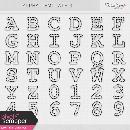Alpha Template Kit #11