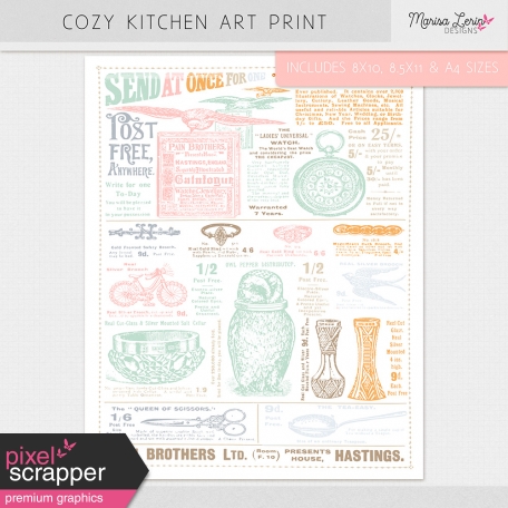 Cozy Kitchen Art Print Kit