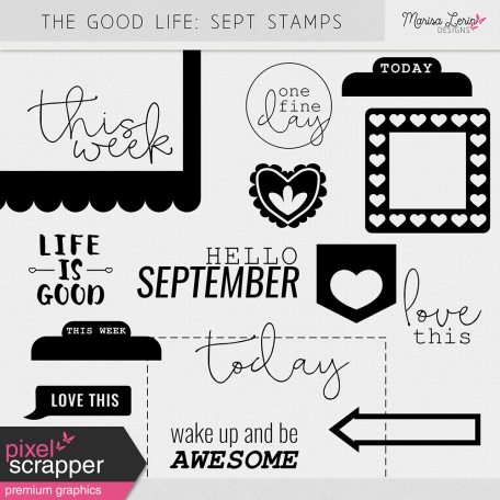 The Good Life: September Stamps Kit