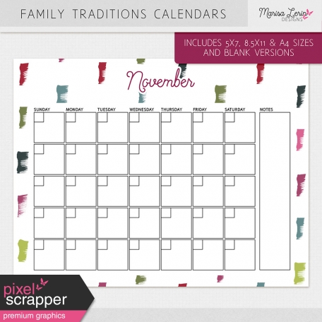 Family Traditions Calendar Kit