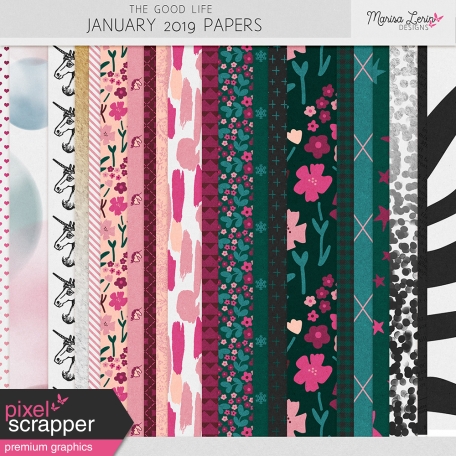 The Good Life: January 2019 Papers Kit