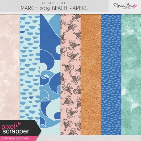 The Good Life: March 2019 Beach Papers Kit