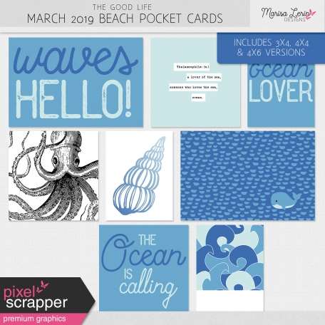 The Good Life: March 2019 Beach Pocket Cards Kit