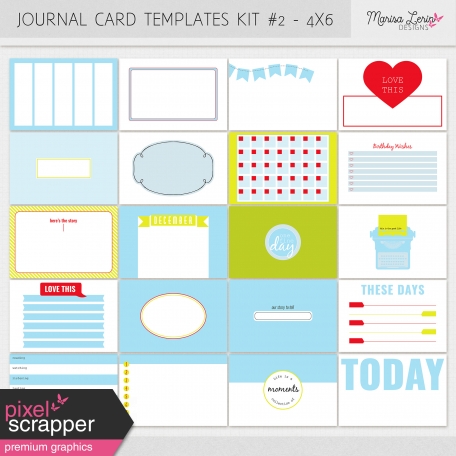 Pocket Card Templates Kit #2 - 4x6