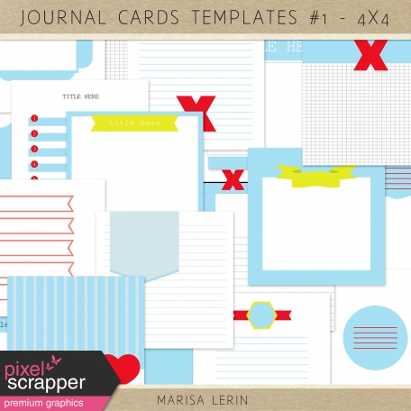 Pocket Card Templates Kit #1 (4x4)