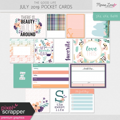 The Good Life: July 2019 Pocket Cards Kit