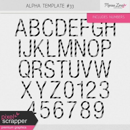 Alpha Template Kit #33