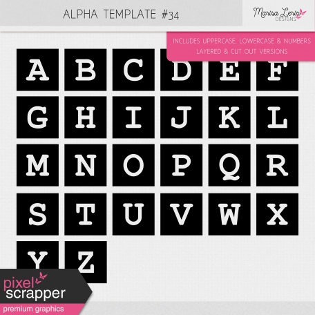 Alpha Template Kit #34