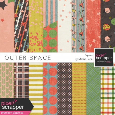 Outer Space Papers Kit