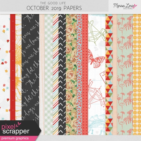 The Good Life: October 2019 Papers Kit