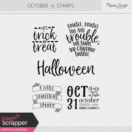 October 31 Stamps Kit