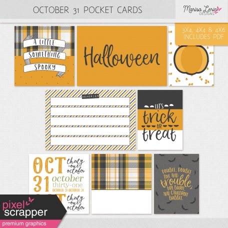 October 31 Pocket Cards Kit