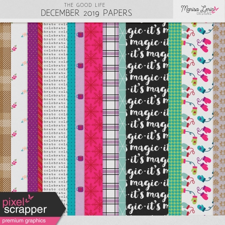 The Good Life: December 2019 Papers Kit