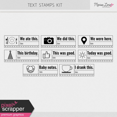 Text Stamps Kit