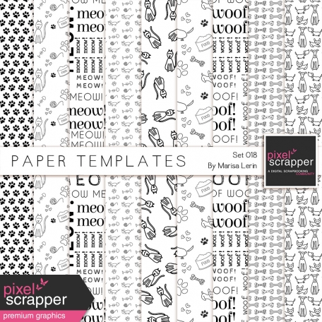 Paper Templates 018 Kit