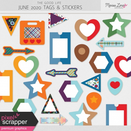 The Good Life: June 2020 Tags & Stickers Kit