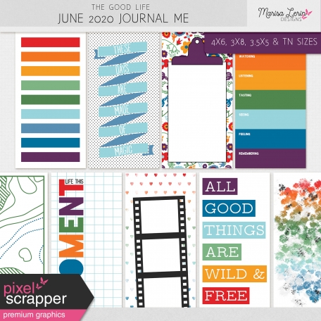 bright journal cards for hybrid scrapbooking