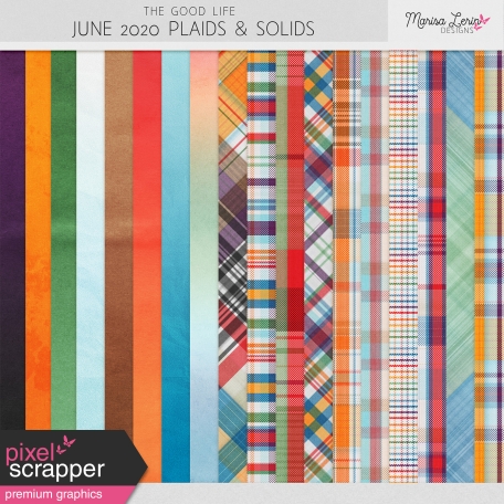 The Good Life: June 2020 Solid & Plaid Papers Kit