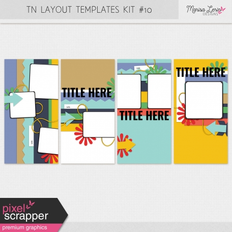 Travelers Notebook Layout Templates Kit #10