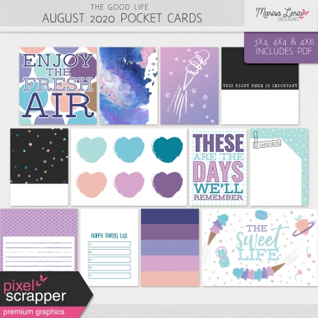 The Good Life: August 2020 Pocket Cards Kit