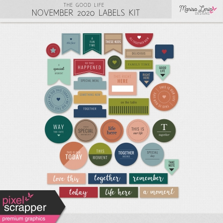 The Good Life: November 2020 Labels Kit
