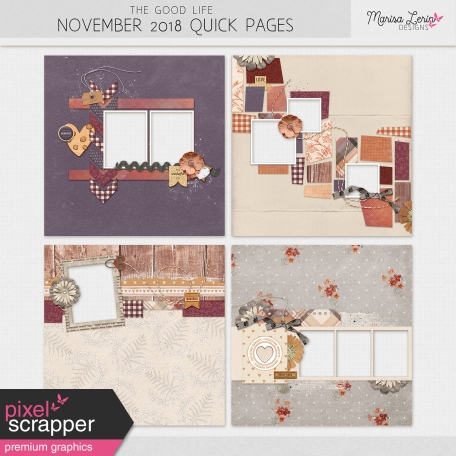 The Good Life: November 2019 Quick Pages Kit