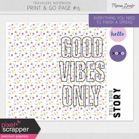 Travelers Notebook Print & Go Page Kit #15