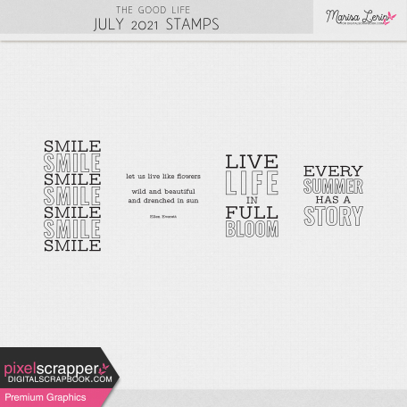 The Good Life: July 2021 Stamps Kit