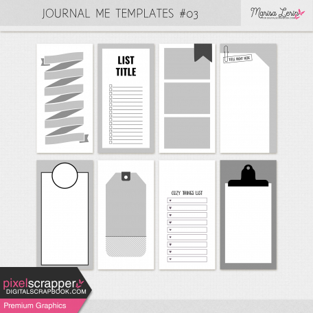 Journal Me Templates Kit #3