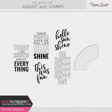 The Good Life: August 2021 Stamps Kit