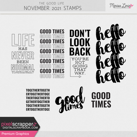 The Good Life: November 2021 Stamps Kit