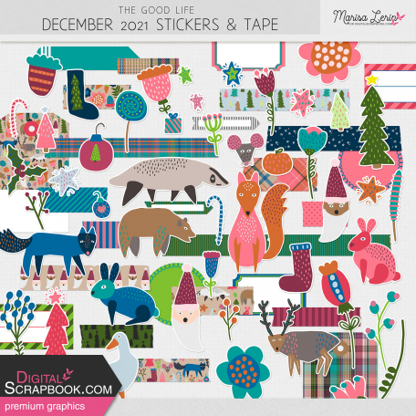 The Good Life: December 2021 Stickers & Tape Kit