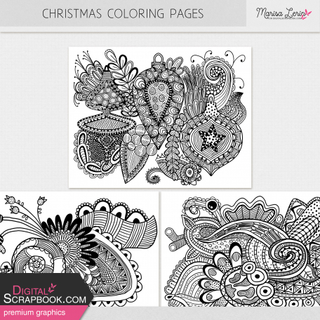 Christmas Coloring Pages Kit