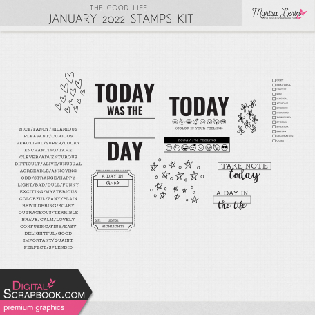 The Good Life: January 2022 Stamps Kit