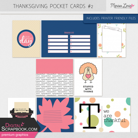 Thanksgiving Pocket Cards Kit #2