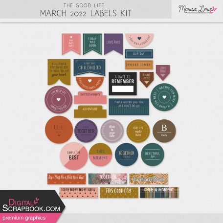 The Good Life: March 2022 Labels Kit