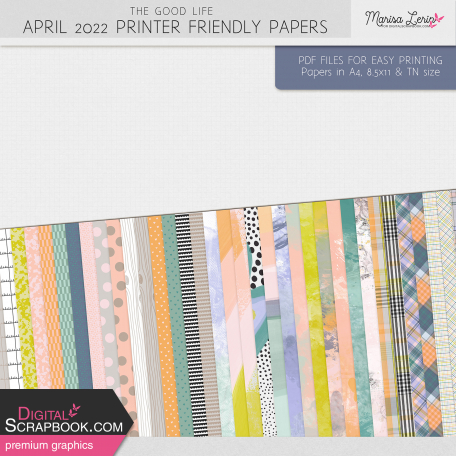 The Good Life: April 2022 Printer Friendly Kit