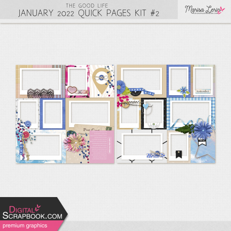 The Good Life: January 2022 Quick Pages Kit #2