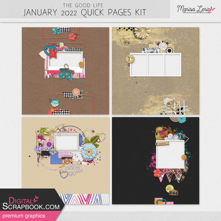 The Good Life: January 2022 Quick Pages Kit #1