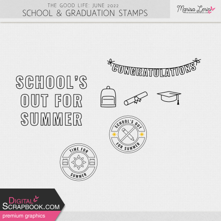 The Good Life: June 2022 Graduation Stamps Kit