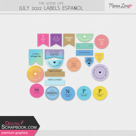 The Good Life: July 2022 Labels Español Kit