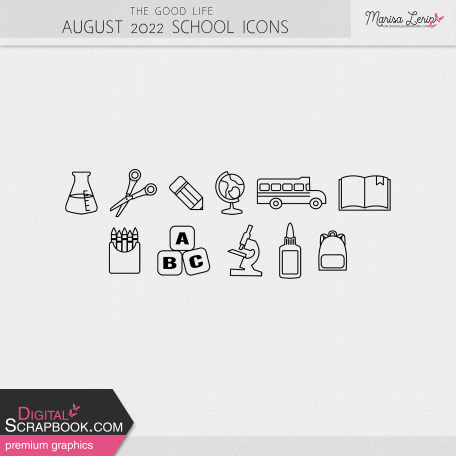 The Good Life: August 2022 School Icons Kit