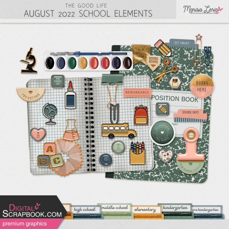 The Good Life: August 2022 School Elements Kit